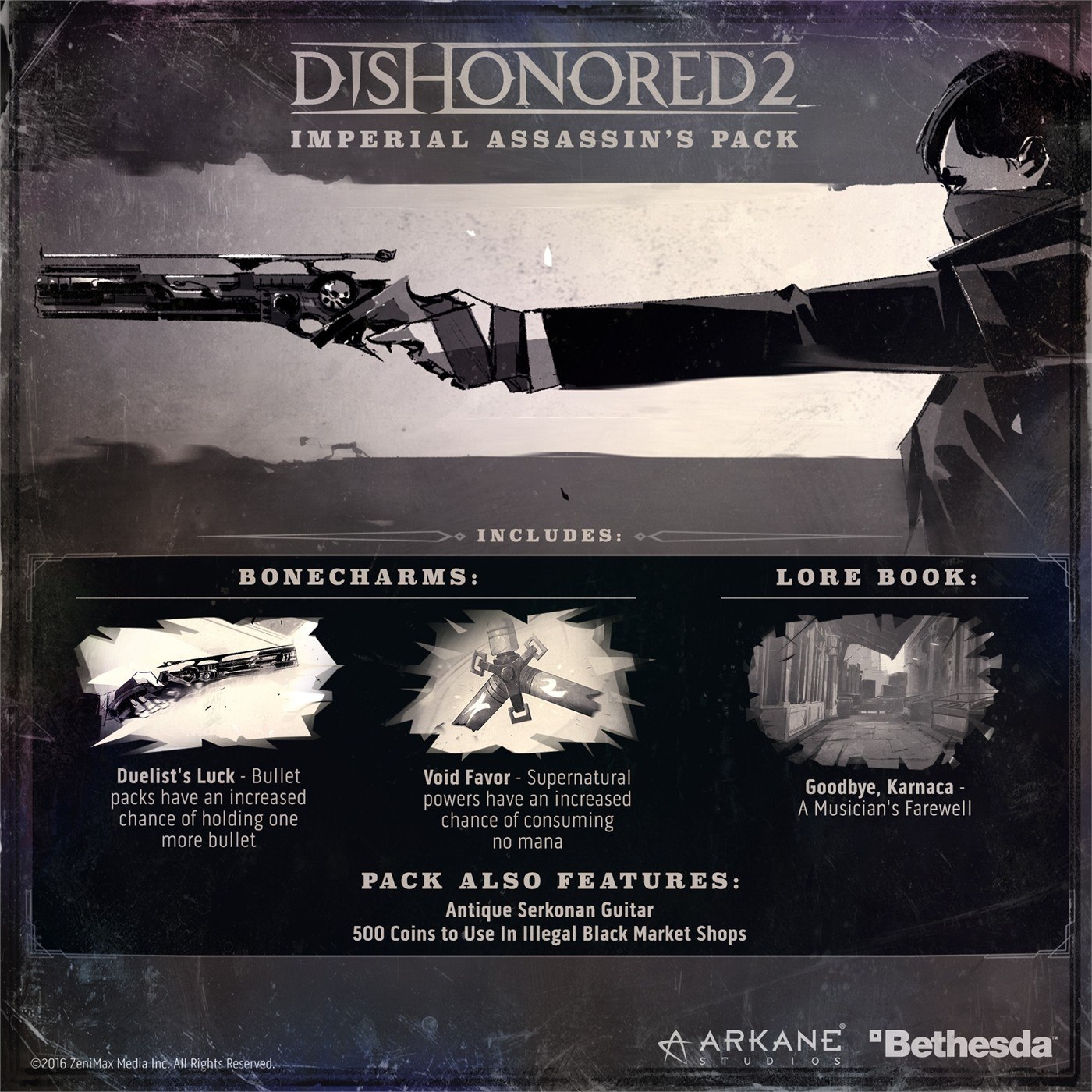 Dishonored 2 - Imperial Assassin's DLC EU Steam CD Key 0.8 $