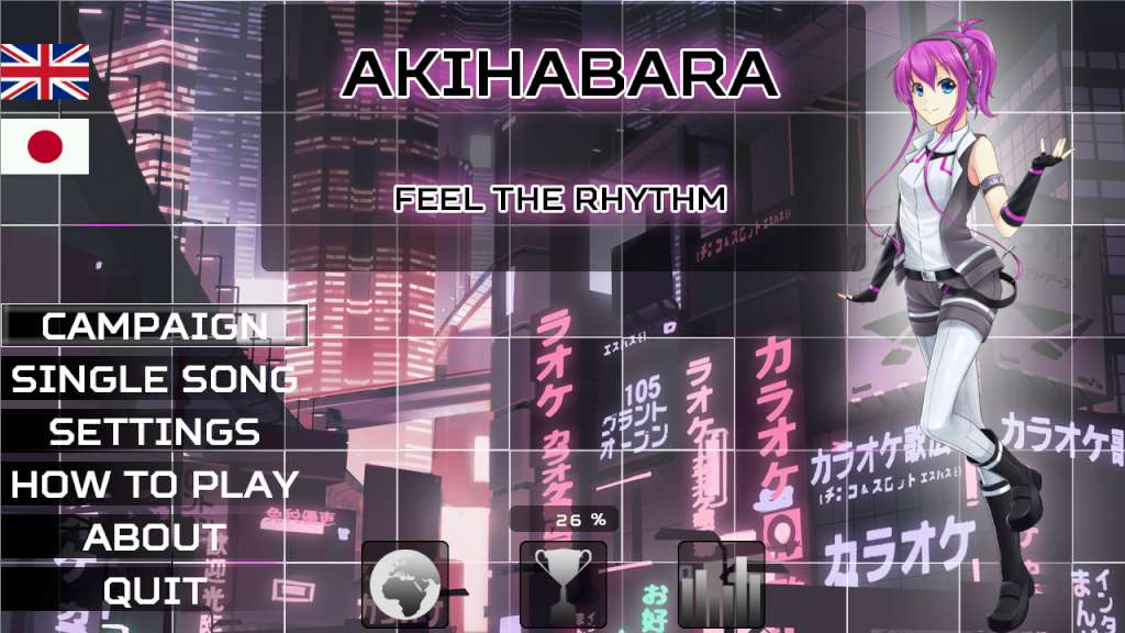 Akihabara - Feel the Rhythm Steam CD Key 1.25 $