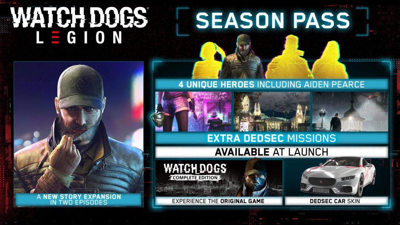 Watch Dogs: Legion - Season Pass DLC EU Ubisoft Connect CD Key 14.28 $