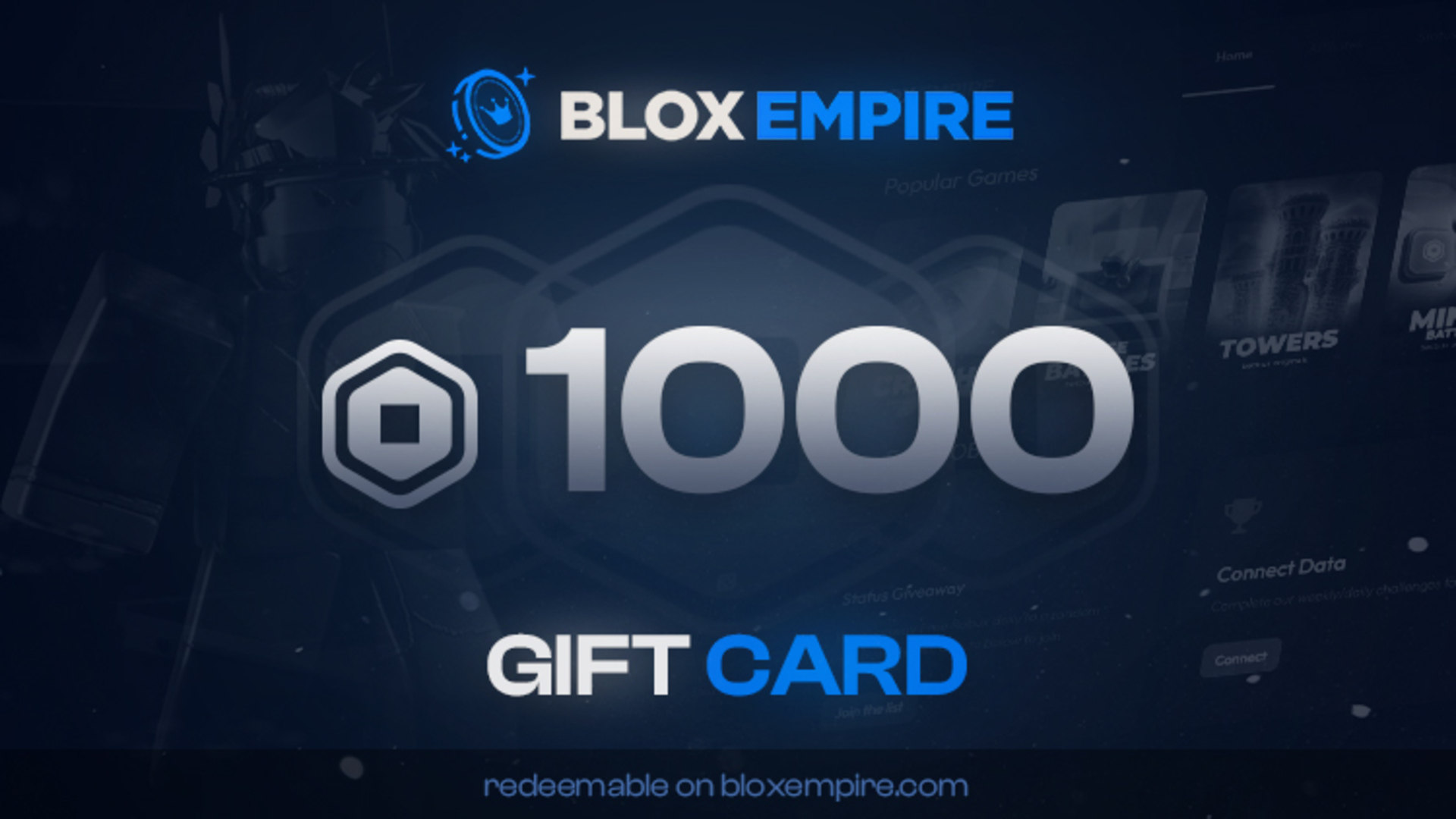 Bloxempire 1,000 Balance Gift Card 2.76 $