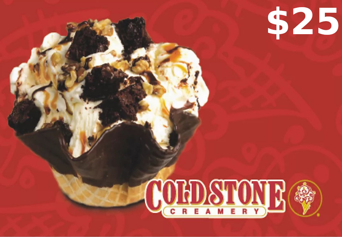 Cold Stone Creamer $25 Gift Card US 16.95 $