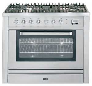 ILVE T-90L-VG Stainless-Steel Kitchen Stove Photo