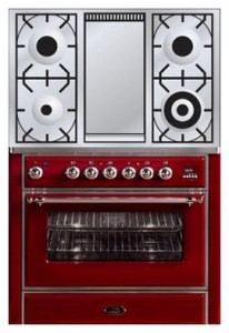 ILVE M-90FD-MP Red Kitchen Stove Photo