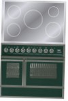 ILVE QDCI-90W-MP Green Virtuvės viryklė