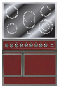 ILVE QDCE-90-MP Red Kitchen Stove Photo