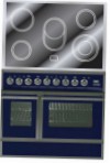 ILVE QDCE-90W-MP Blue Virtuvės viryklė