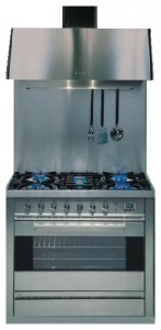 ILVE P-90BL-VG Stainless-Steel Kitchen Stove Photo