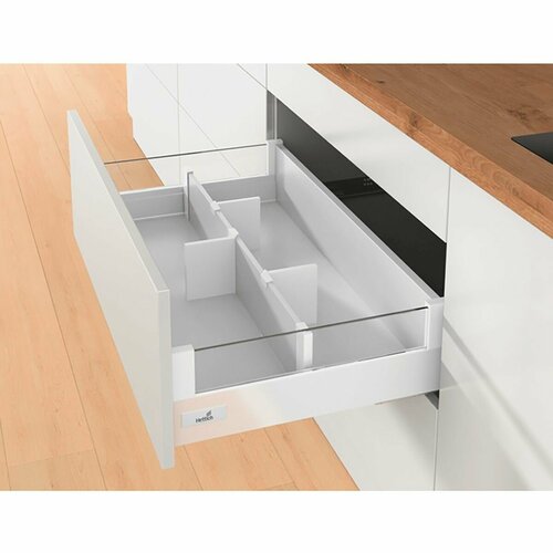 Организация HETTICH OrgaStore 820 для ящиков InnoTech Atira в базу 900 мм, с профилем и продольными разделителями, цвет белый фото