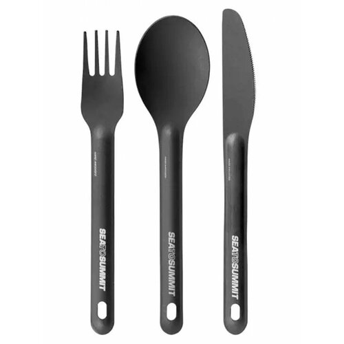 Столовые приборы Sea To Summit AlphaLight Cutlery Set 3pc Knife/Fork and Spoon Grey Anodised фото