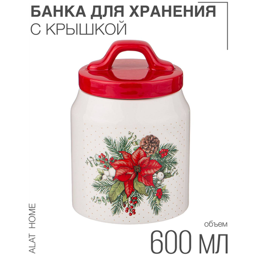 Емкость для сыпучих продуктов продуктов Agness, 10*10*14 см, 600 мл (358-1927) фото