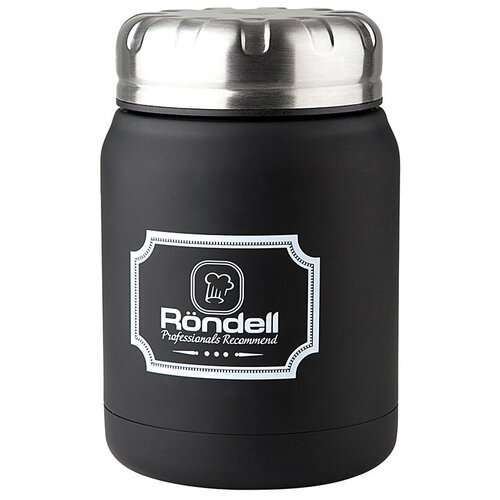 Термос для еды Rondell Picnic, 0.5 л, черный фото