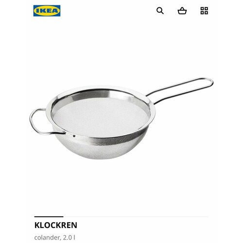 Дуршлаг IKEA KLOCKREN 2л фото