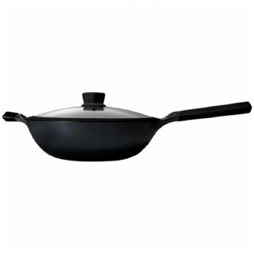 Сковорода-Вок HuoHou Teflon Platinum Plus Non-Stick 32cm Чёрный (RU) фото