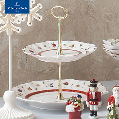 Этажерка новогодняя 24 см, 2 яруса, Toy's Delight, Villeroy & Boch, Премиум-Фарфор фото