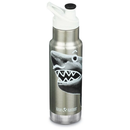 Детская термобутылка Klean Kanteen Insulated Kid Classic Narrow 12oz (355мл) Mr. Shark 1008786 фото