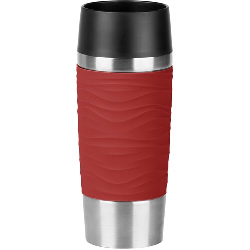 Термокружка EMSA Travel Mug Waves, 0.36 л, красный фото