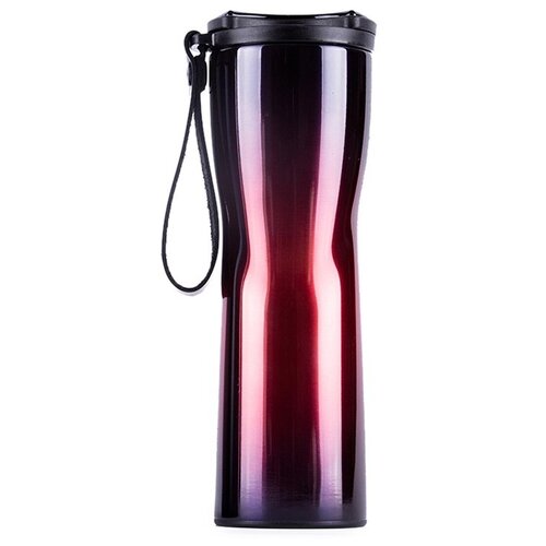 Термокружка крышка KKF Kiss Kiss Fish MOKA Smart Cup OLED, 0.43 л, фиолетовый фото