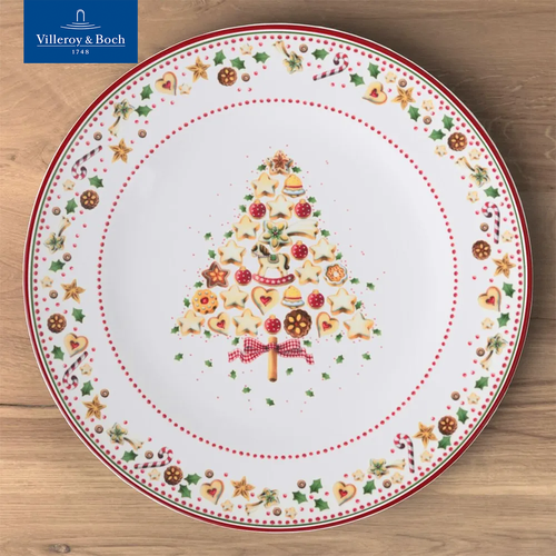 Тарелка новогодняя 32 см, Winter Bakery Delight, Villeroy & Boch, Премиум-Фарфор фото