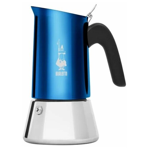 Гейзерная кофеварка Bialetti New Venus, 170 мл0.17 л, синий фото