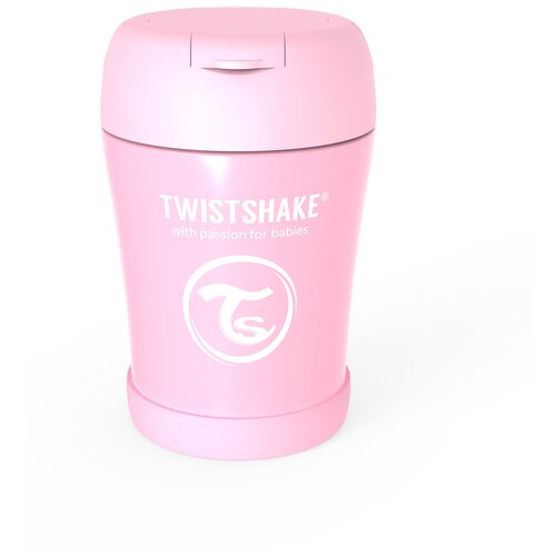 Контейнер-термос Twistshake для еды (Insulated Food Container) 350 мл. Пастельный розовый (Pastel Pink). Арт. 78749 фото