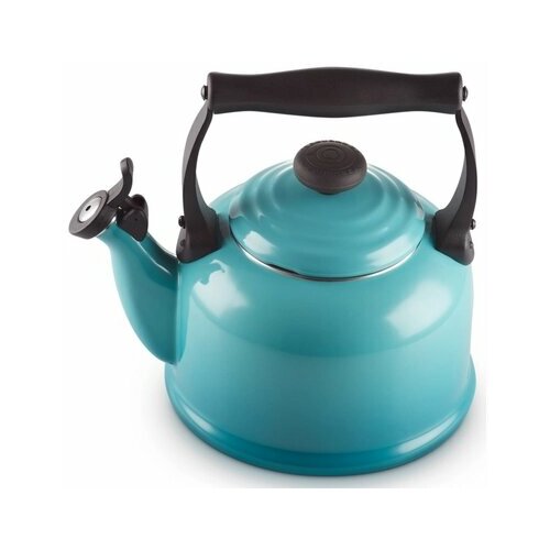 Чайник Le Creuset 2,1л со свистком, эмалированный, голубой Teal фото