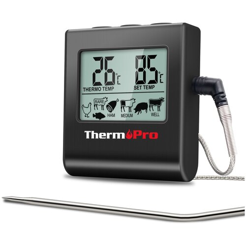 Термометр со щупом ThermoPro TP-16 для мяса с инструкцией на русском языке фото