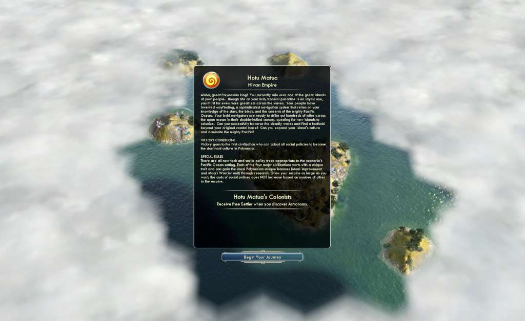 Sid Meier's Civilization V - Polynesian Civilization Pack DLC Steam CD Key 2.71 $