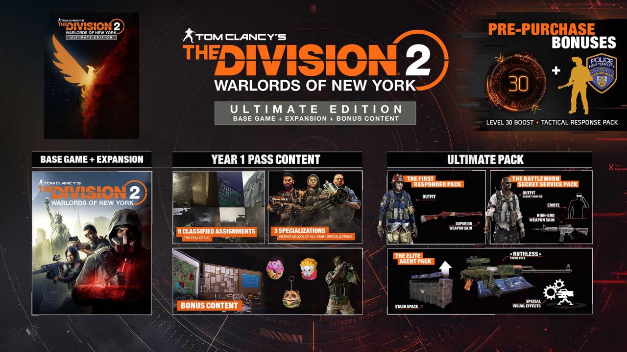 Tom Clancy's The Division 2 Warlords of New York Ultimate Edition Epic Games Account 38.77 $
