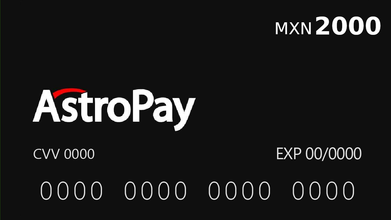Astropay Card MX$2000 MX 138.67 $