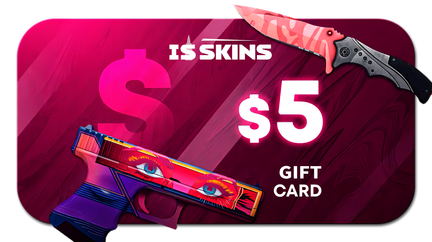 ISSKINS $5 Gift Card 5.29 $