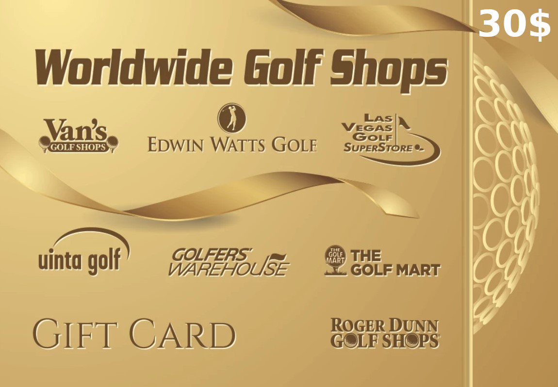 Worldwide Golf Shops $30 Gift Card US 22.6 $