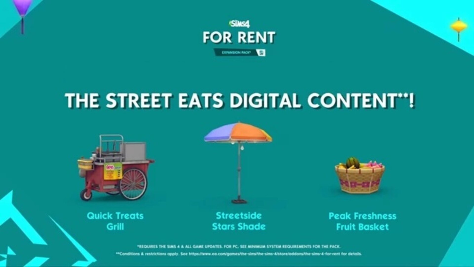 The Sims 4 - For Rent: Street Eats Digital Content DLC Origin CD Key 1.57 $
