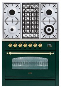 ILVE PN-90B-MP Green Kitchen Stove Photo