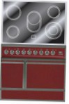 ILVE QDCE-90-MP Red Kitchen Stove