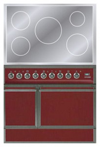ILVE QDCI-90-MP Red Kitchen Stove Photo