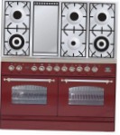 ILVE PDN-120F-VG Red Kitchen Stove