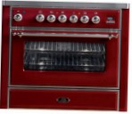 ILVE M-90B-MP Red Kitchen Stove