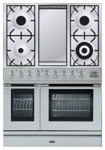 ILVE PDL-90F-VG Stainless-Steel Kitchen Stove Photo