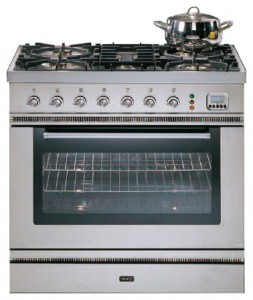 ILVE P-90L-MP Stainless-Steel Kitchen Stove Photo