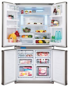 Sharp SJ-F80SPBK Холодильник фото