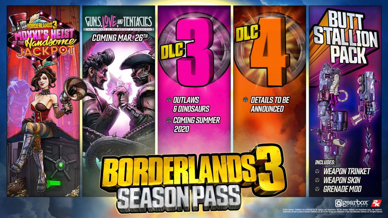 Borderlands 3 - Season Pass DLC EMEA Steam CD Key 24.85 $