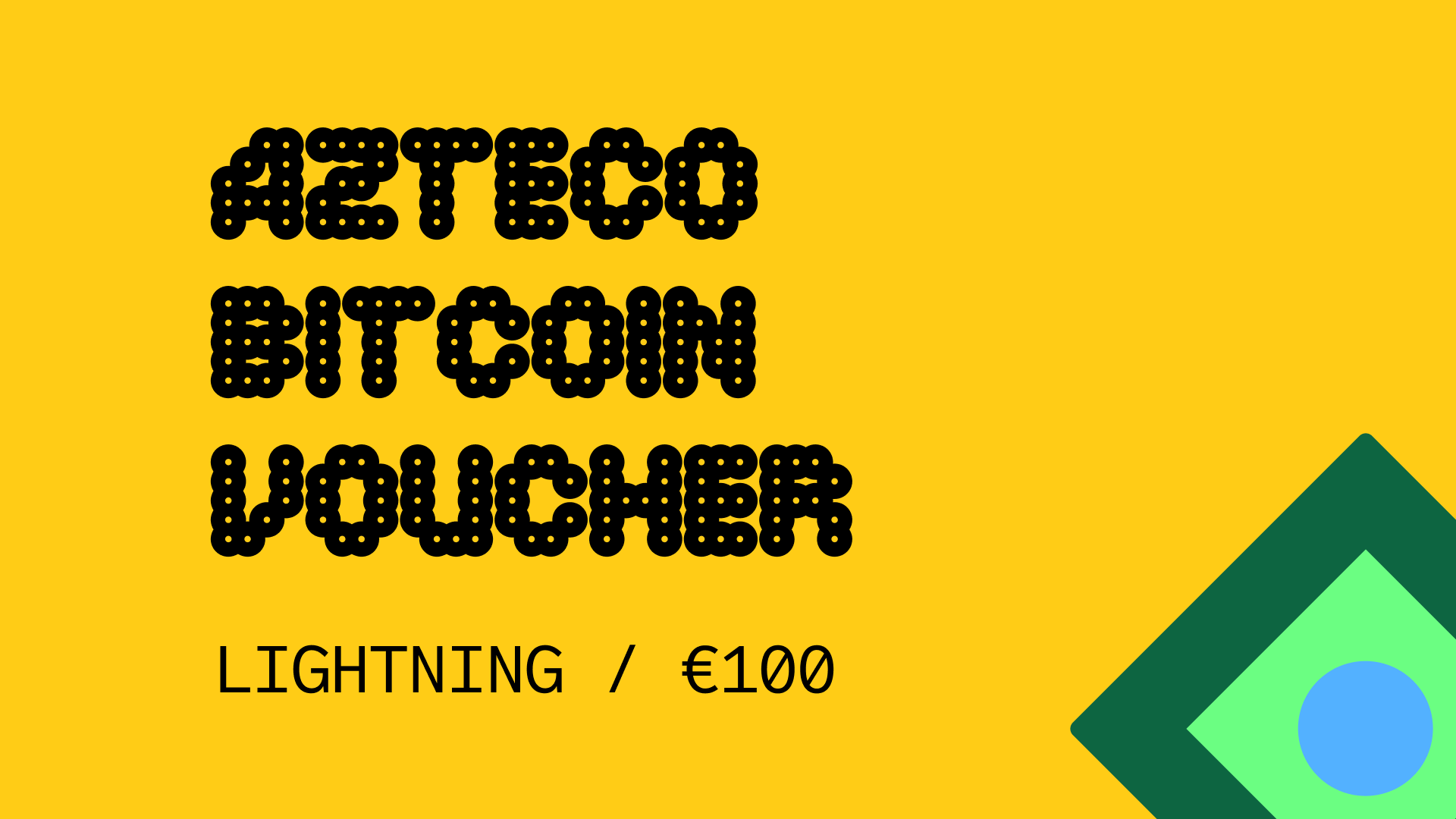 Azteco Bitcoin Lighting €100 Voucher 112.98 $