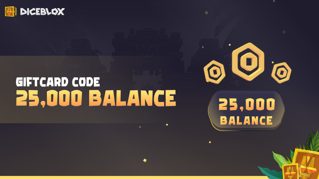 Diceblox 25.000 Balance Gift Card 76.45 $