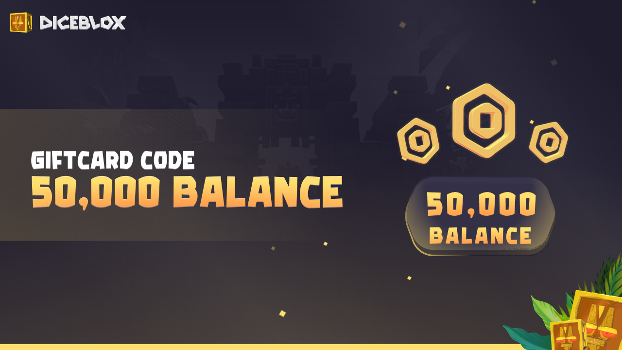 Diceblox 50.000 Balance Gift Card 152.8 $