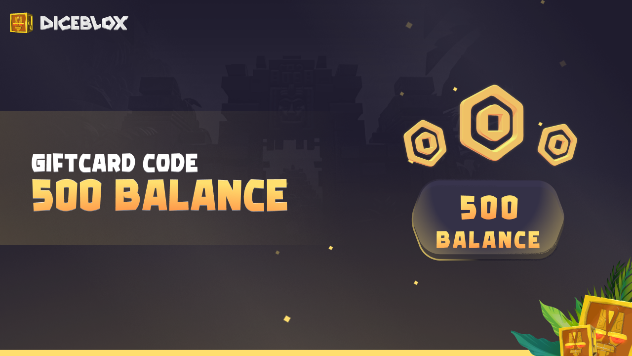 Diceblox 500 Balance Gift Card 1.64 $