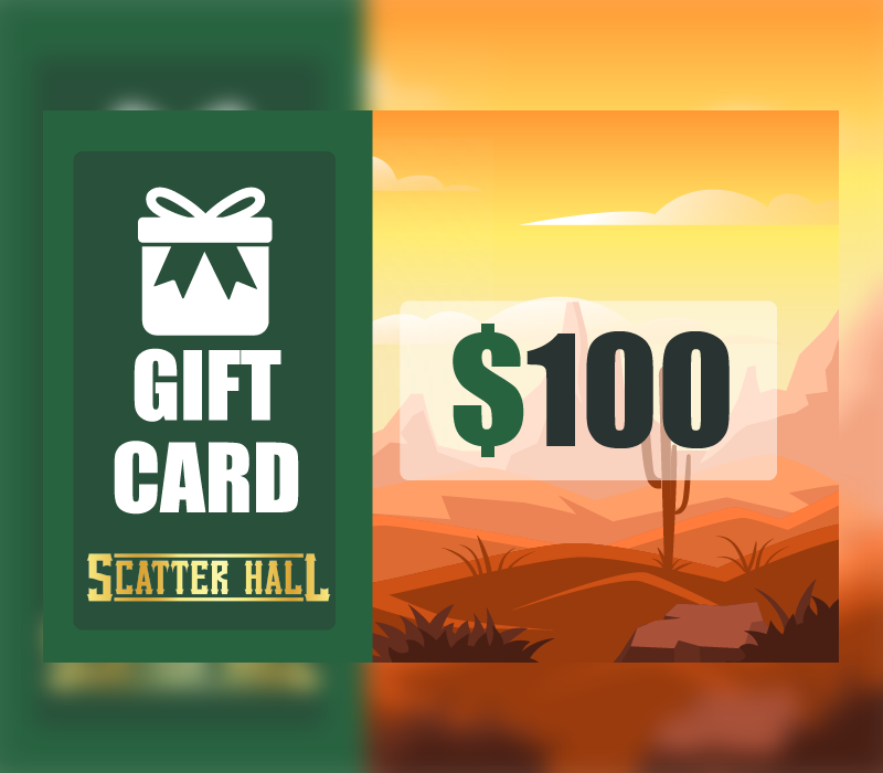 Scatterhall - $100 Gift Card 122.21 $